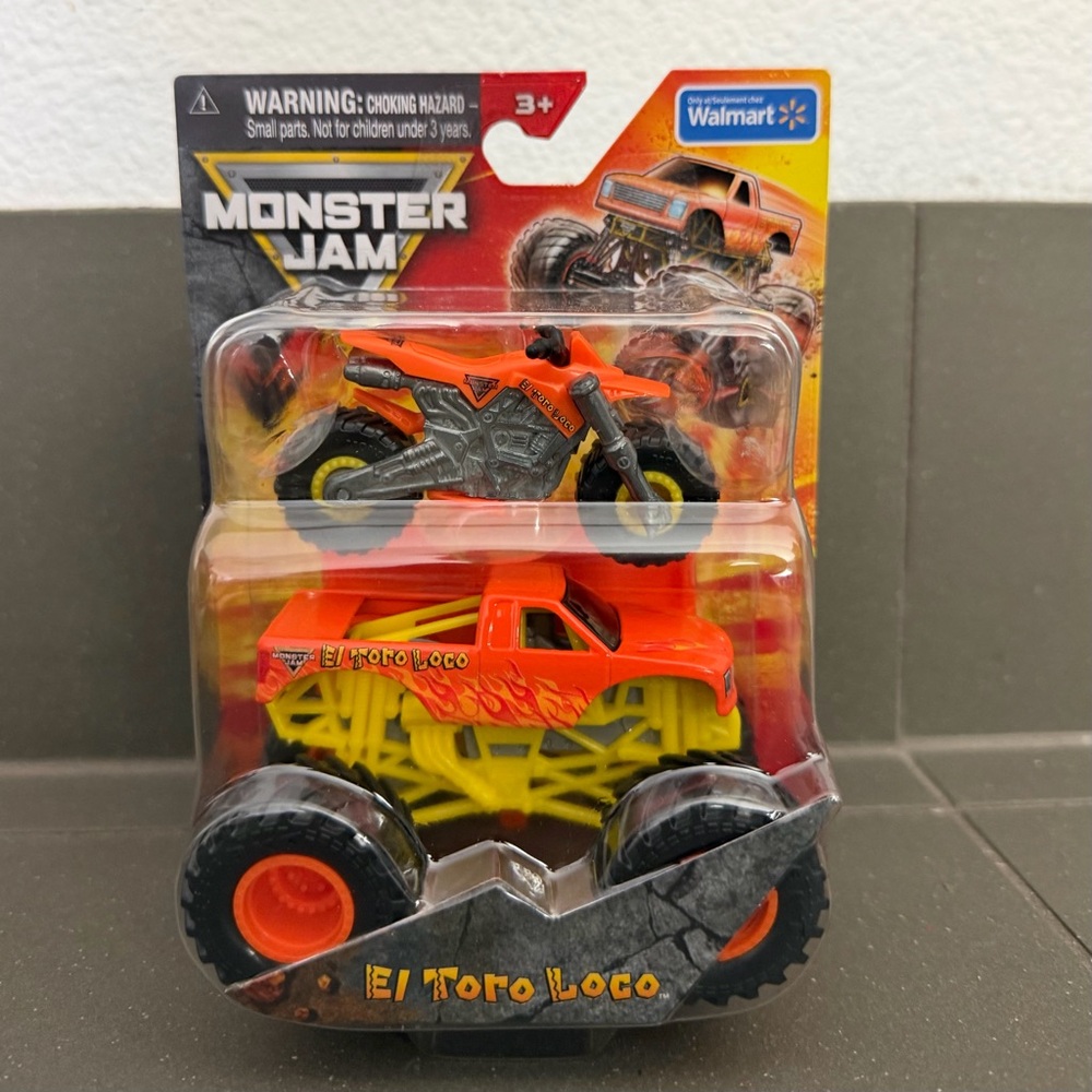 Monster Jam El Toro Loco Series 2 Dirt Bike and Truck. 1:64 scale die cast